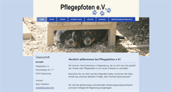 Desktop Screenshot of pflegepfoten.de