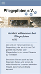 Mobile Screenshot of pflegepfoten.de