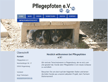 Tablet Screenshot of pflegepfoten.de